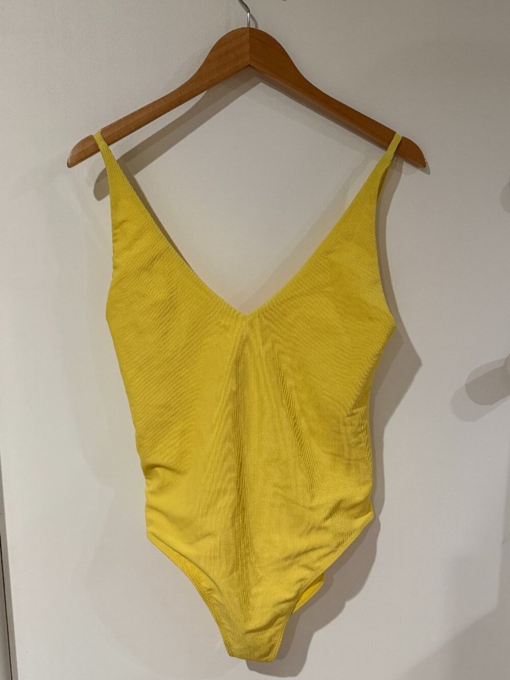 Beach Riot Yellow Ribbed One Piece - Picture 2 of 4